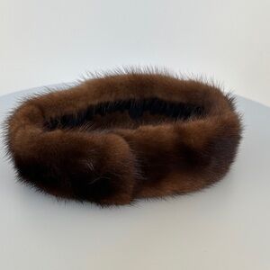 Elegant Brown Fur Hairband